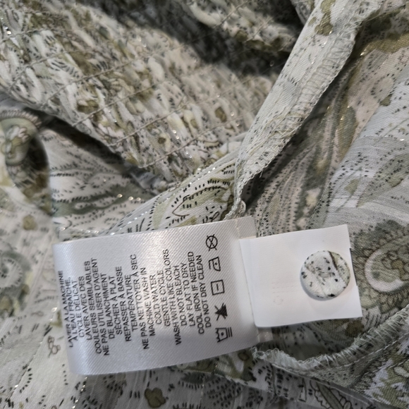 Paisley Sleeveless Top - Green - Picture 9 of 10